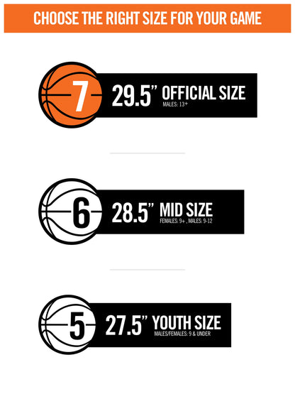 Super Tack Pro Composite Leather Basketball, Size 7 (29.5")